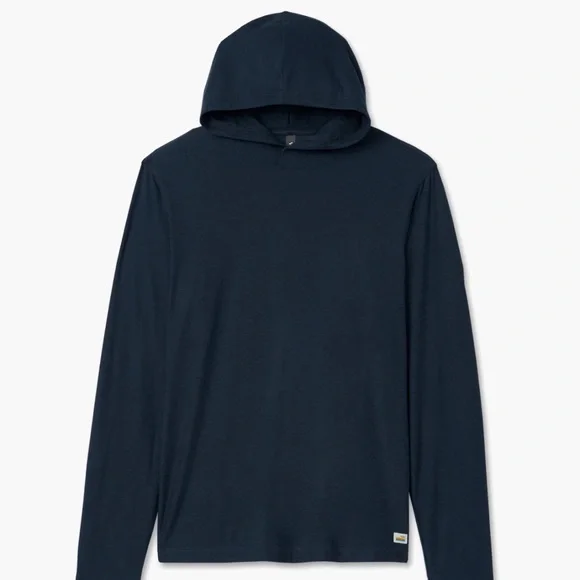 NWT • VUORI • Men’s Strato Tech Performance Hoodie • Navy Heather • Size Large - Picture 9 of 12